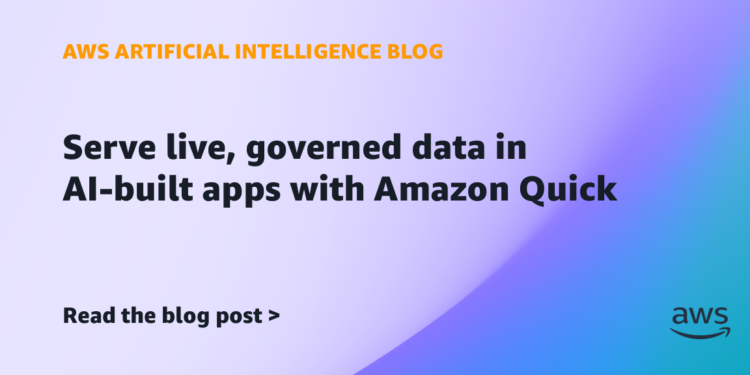 Serve stay, ruled information in AI-built apps with Amazon Fast