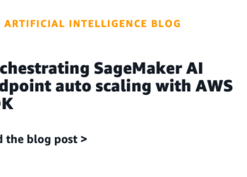 Orchestrating SageMaker AI endpoint auto scaling with AWS CDK